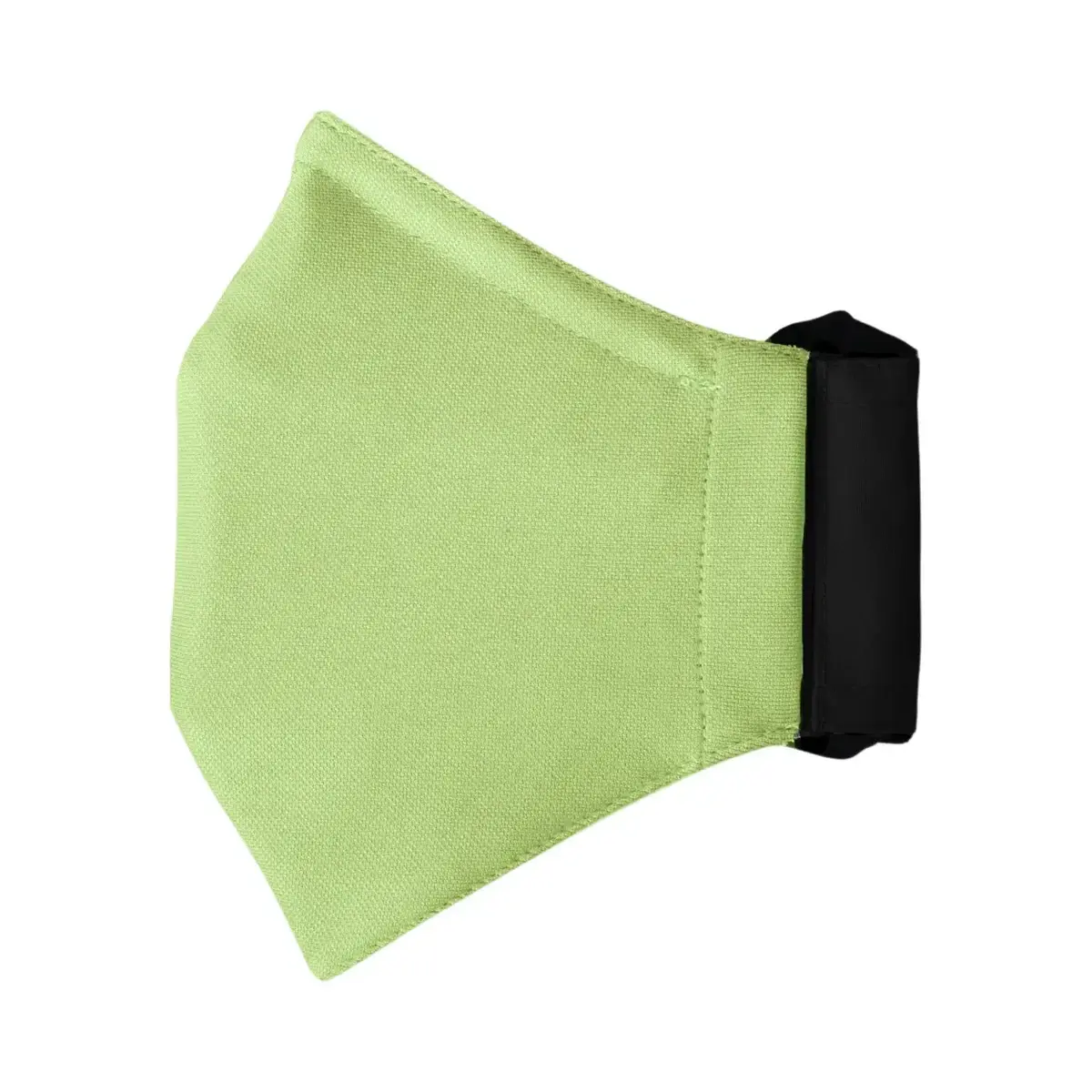 Inside of a mask with a Neon Lime Green lining