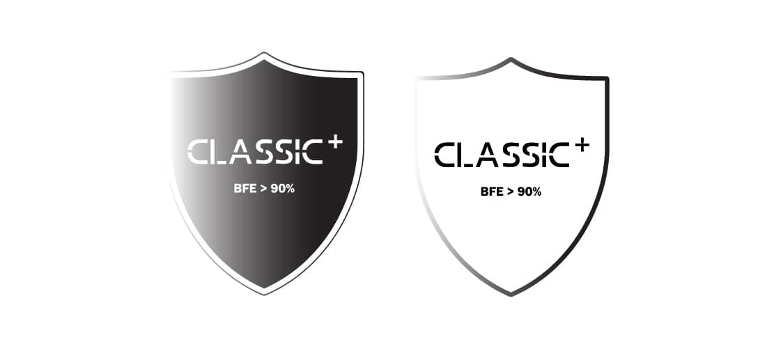 Classic+ shield badges