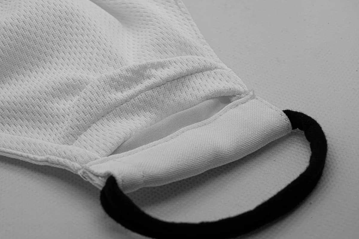 Close-up of the Dri-Fit inner lining and Lycra ear-loop